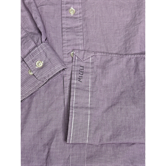 Ralph Lauren Shirt Mens XL 17 1/2 NeckPink White Plaid Dress Classic Fit Preppy - Picture 7 of 9